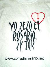 Camiseta para promover el rezo del Rosario